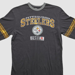 Pittsburgh Steelers NFL 2010s Long Sleeve T-shirt - Black T-shirts