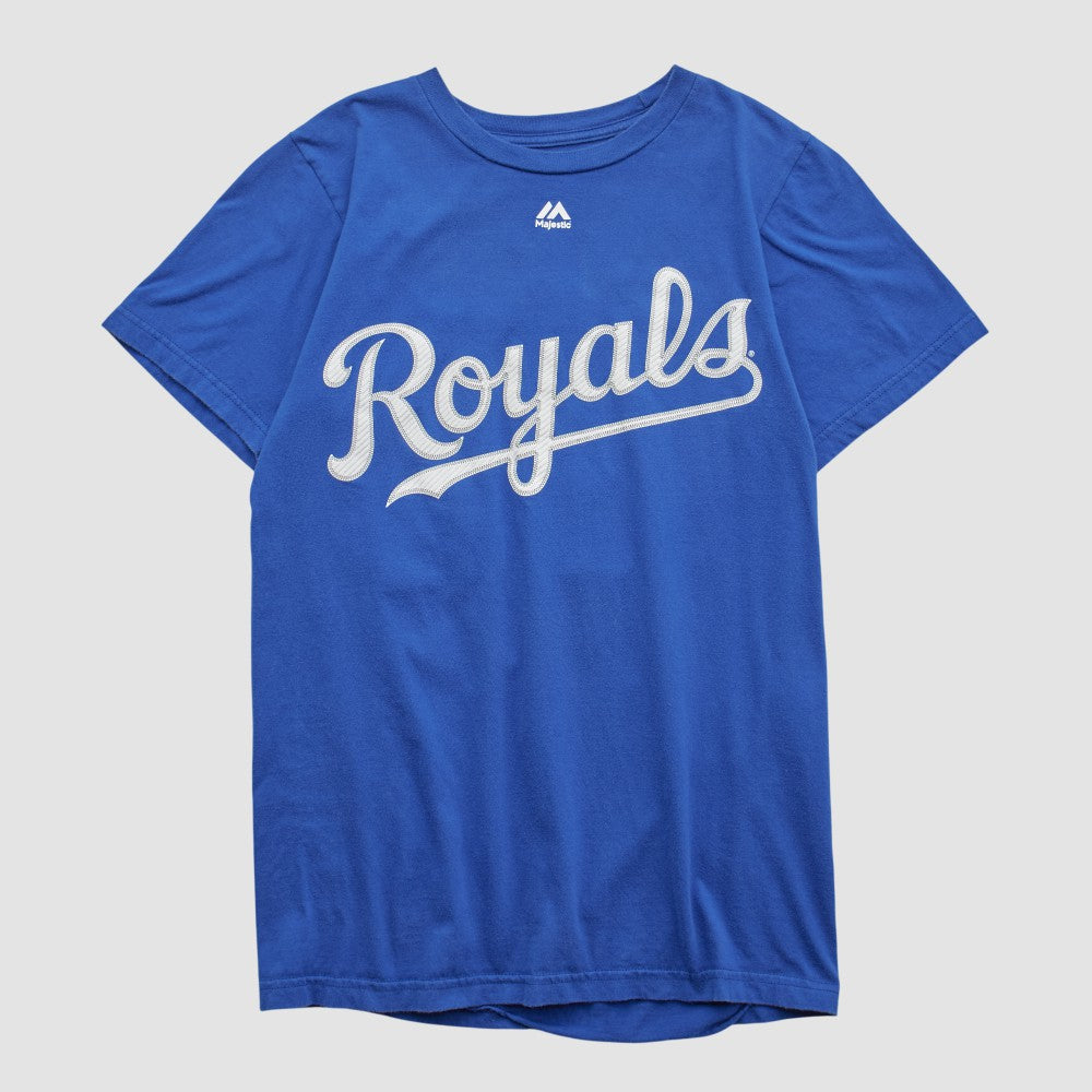 Kansas City Royals Majestic T-shirt - Blue - Yth XVintage T-shirts