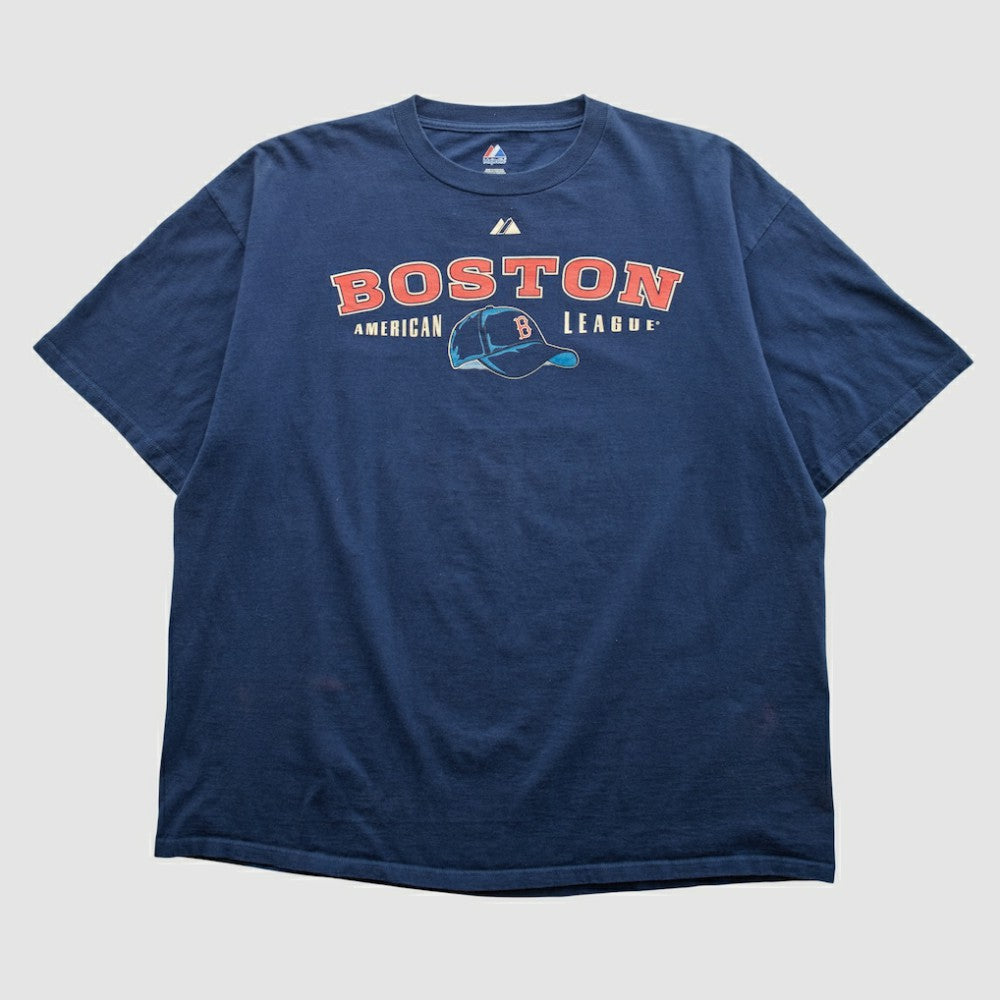Boston Red Sox Majestic 2000s T-shirt - Navy - 2XVintage T-shirts