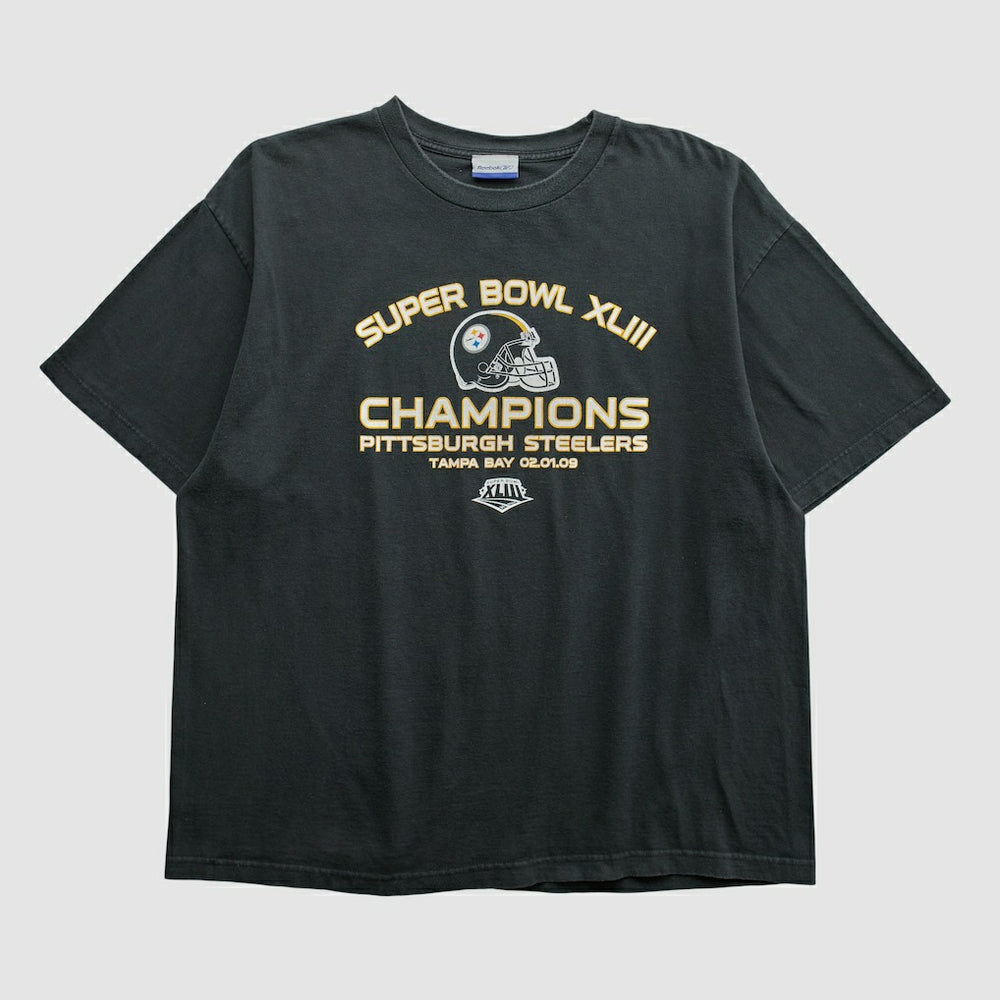 Super Bowl XLIII Reebok 2009 T-shirt - Black T-shirts