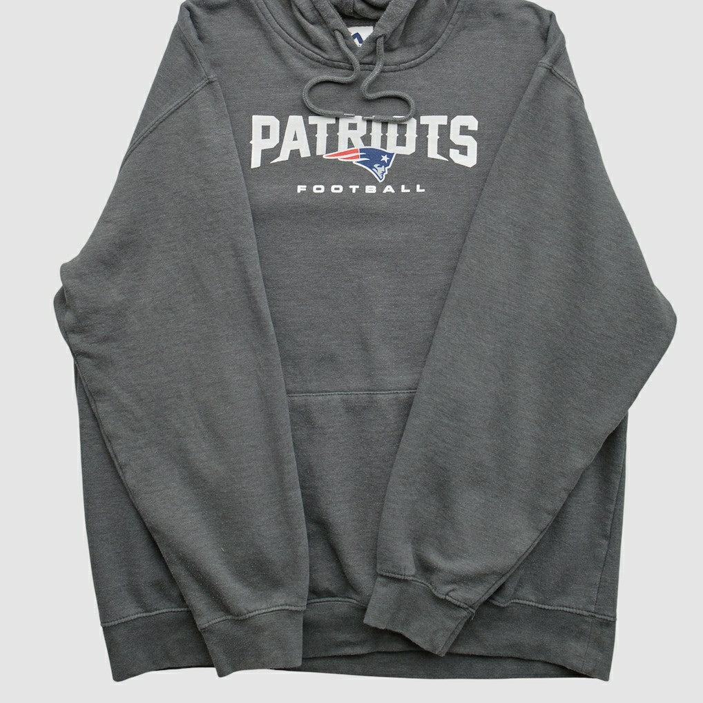 New England Patriots Majestic 2010s Hooded Pullover Sweatshirt - Charcoal Pullover