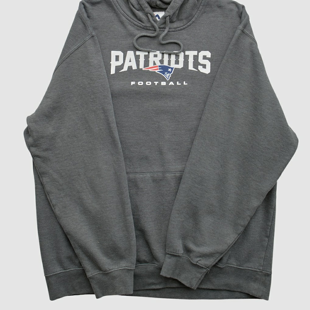 New England Patriots Majestic 2010s Hooded Pullover Sweatshirt - Charcoal Pullover