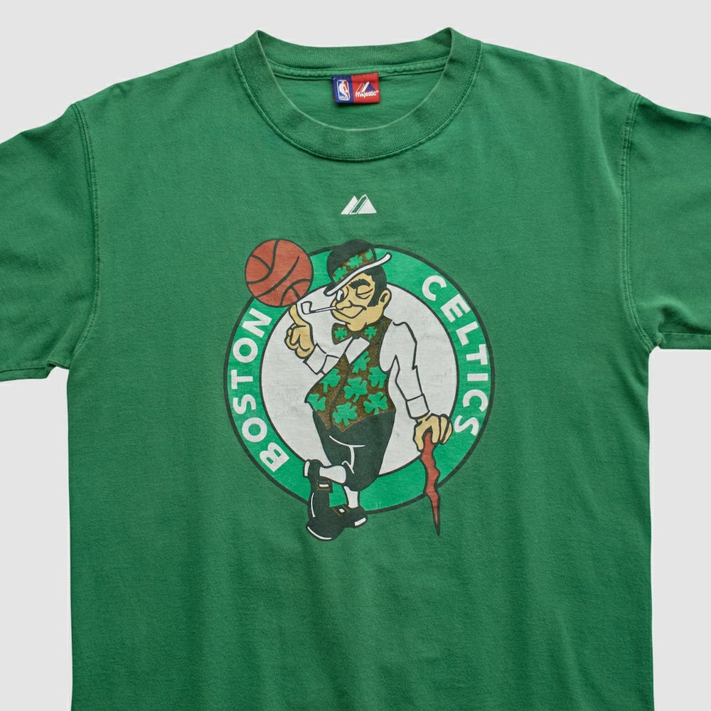Boston Celtics Majestic 2000s T-shirt Green Vintage - Vintage