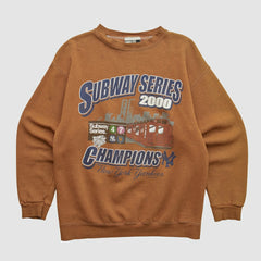 New York Yankees Puma 2000 Pullover Sweatshirt - Clay - Vintage Pullover