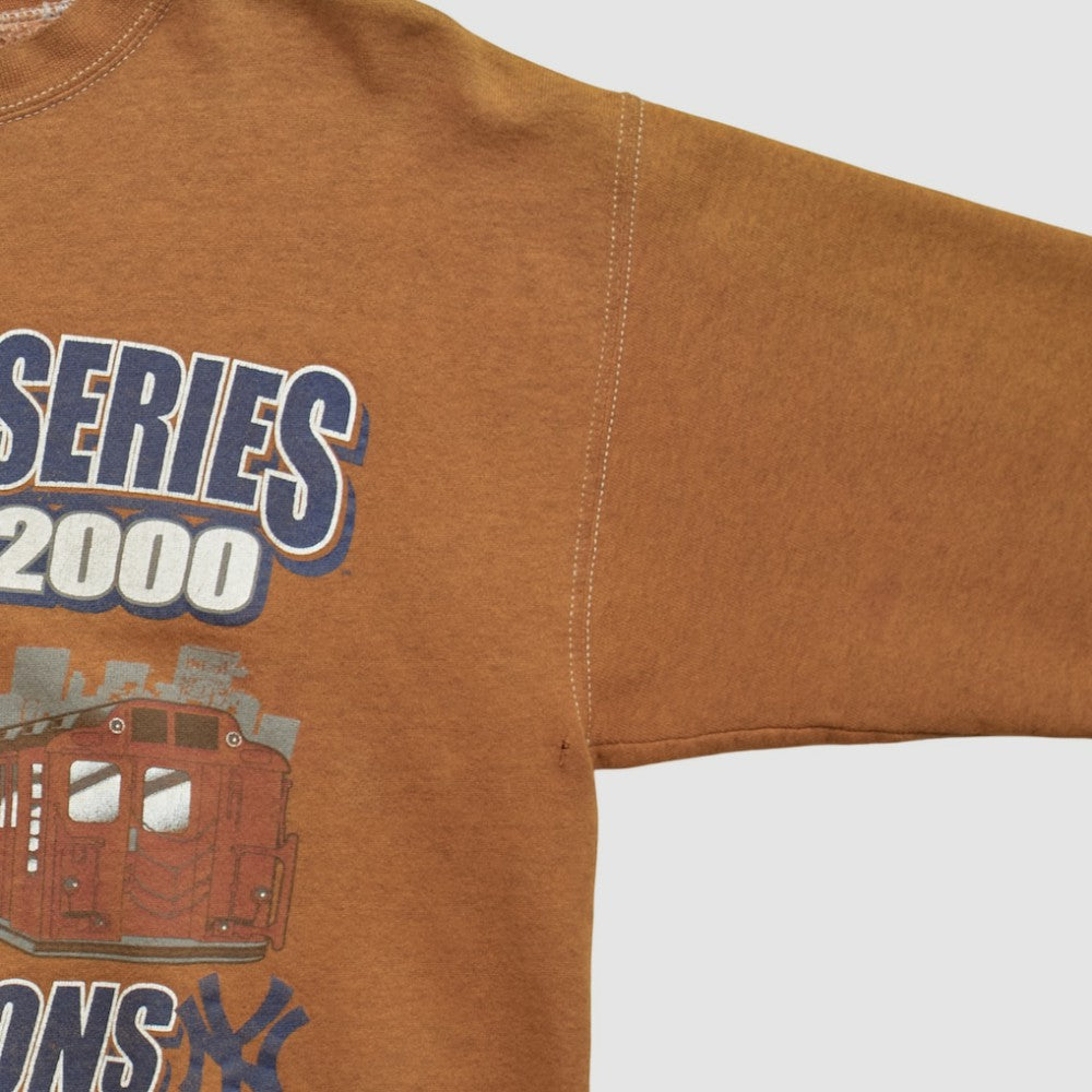 New York Yankees Puma 2000 Pullover Sweatshirt - Clay - Vintage Pullover