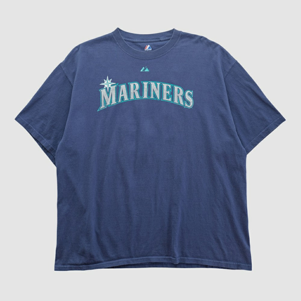 Seattle Mariners Majestic 2000s T-shirt - Navy - 2XVintage T-shirts