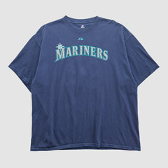 Seattle Mariners Majestic 2000s T-shirt - Navy - 2XVintage T-shirts