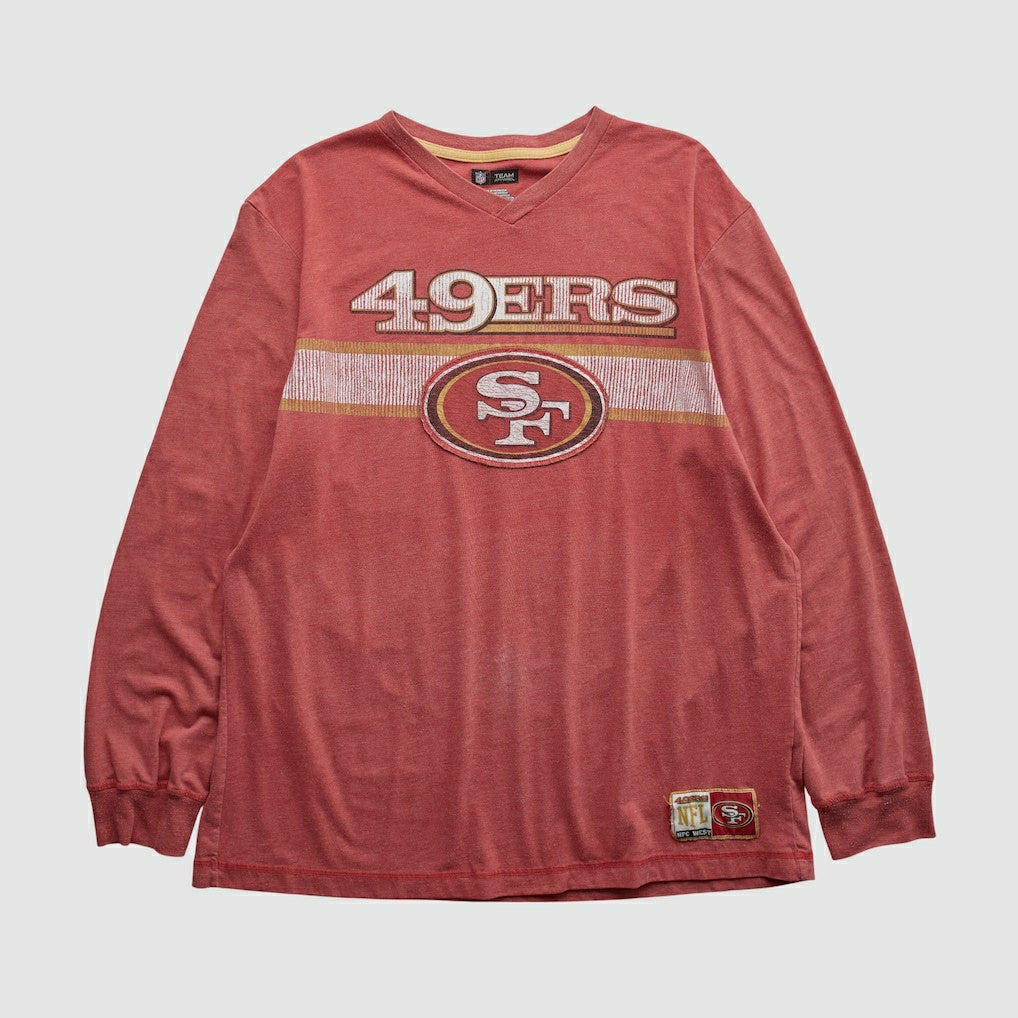 San Francisco 49ers NFL 2010s Long Sleeve T-shirt - Red T-shirts