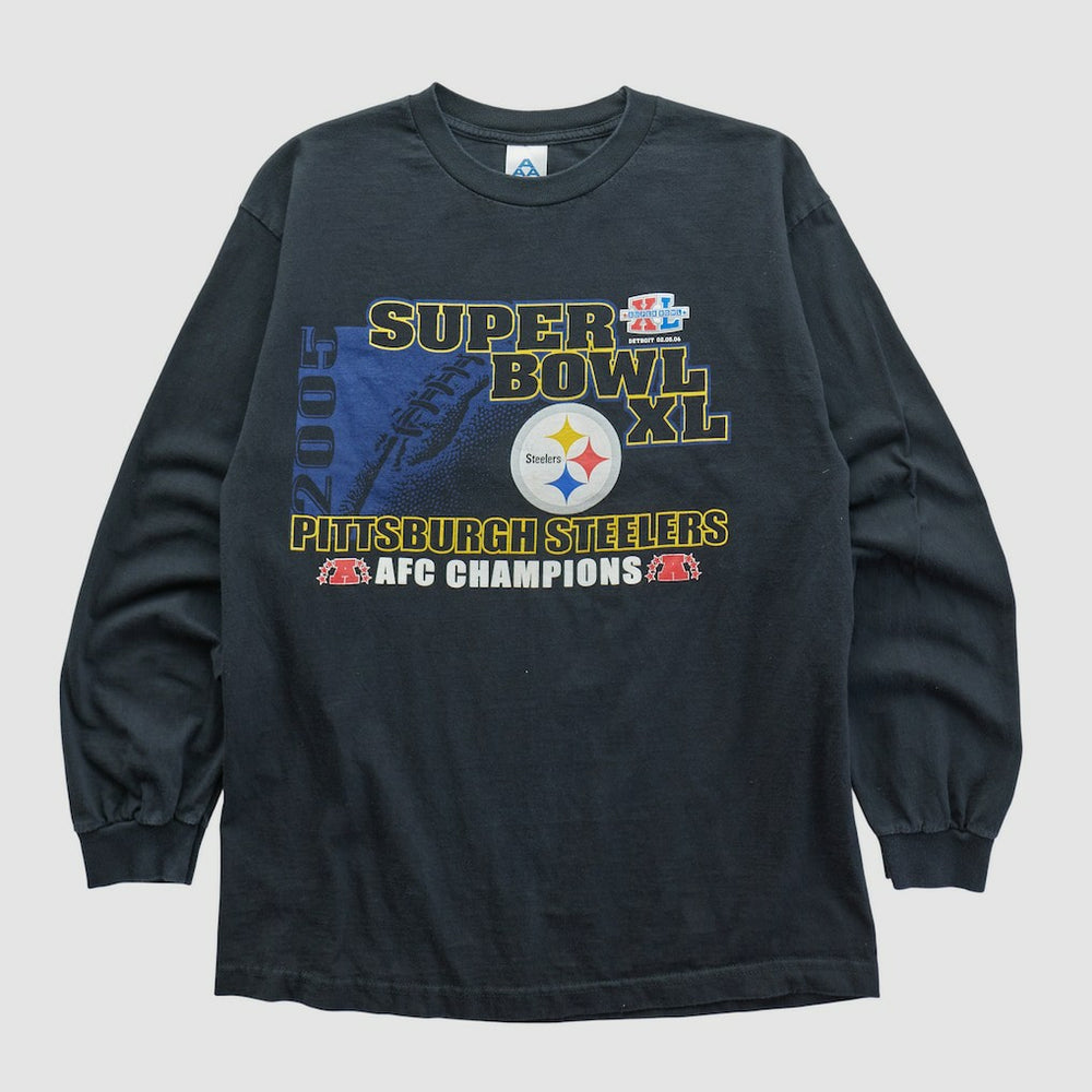 Super Bowl XL Alstyle 2006 Long Sleeve T-shirt - Black T-shirts