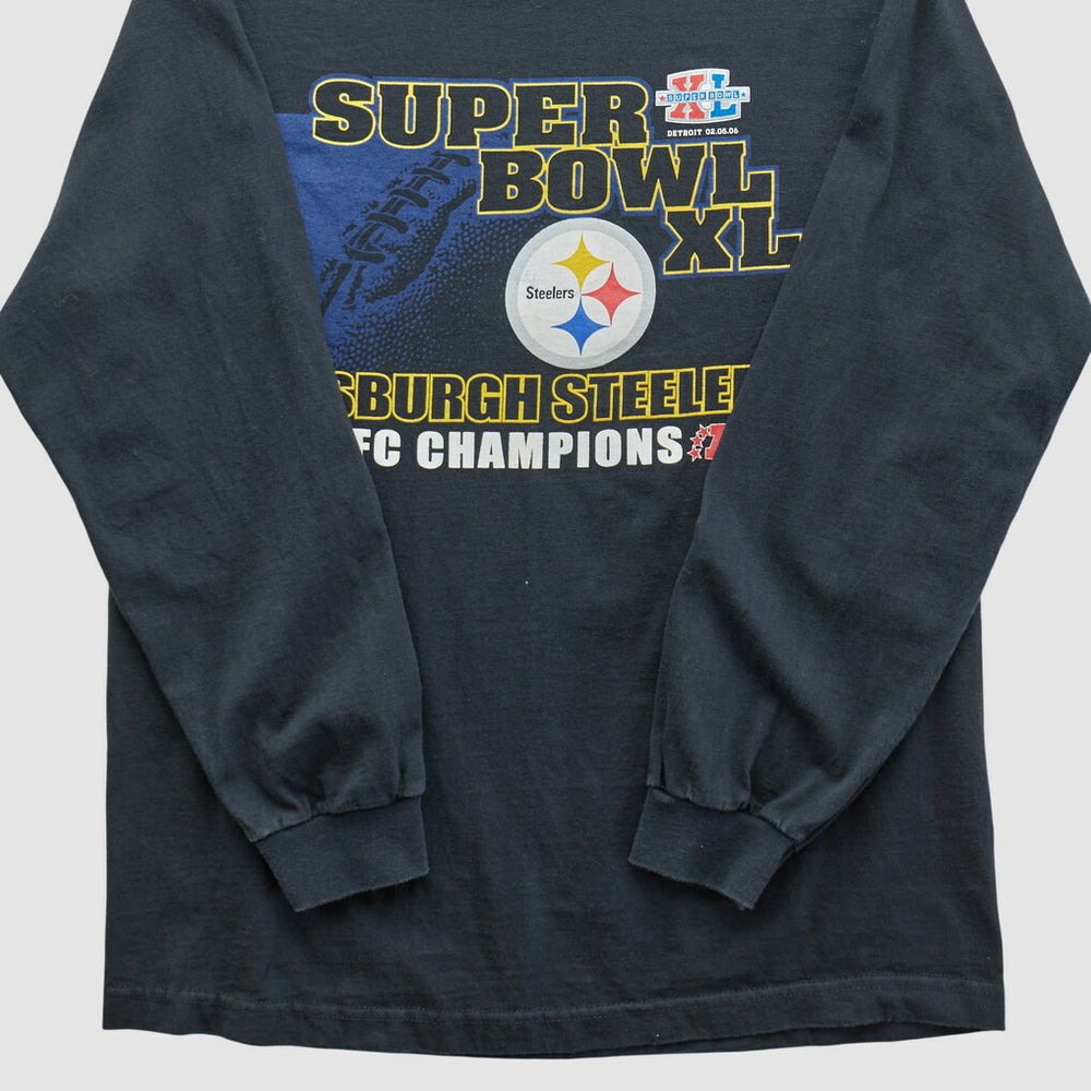 Super Bowl XL Alstyle 2006 Long Sleeve T-shirt - Black T-shirts