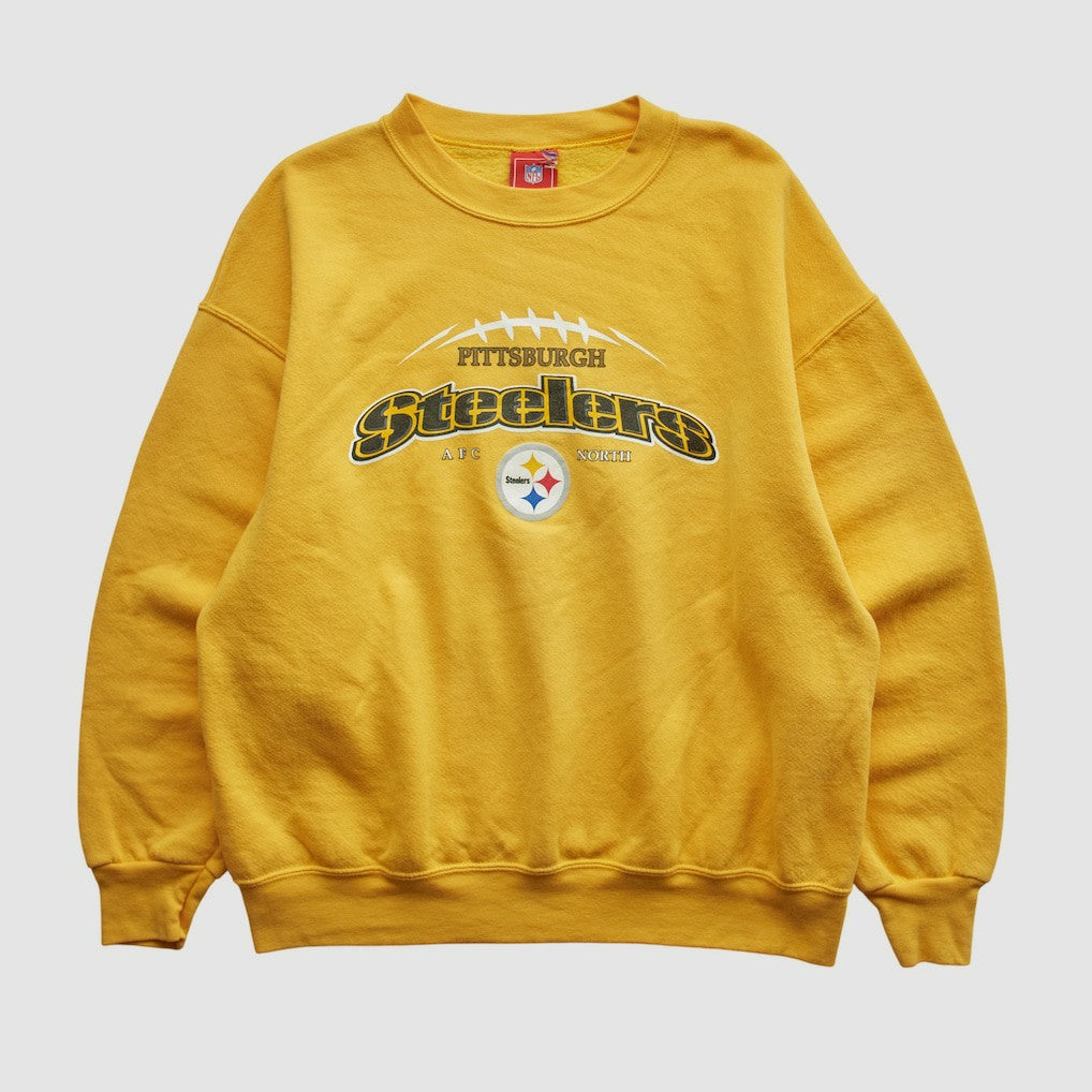 Pittsburgh Steelers NFL 2000s Pullover Sweatshirt - Yellow Pullover