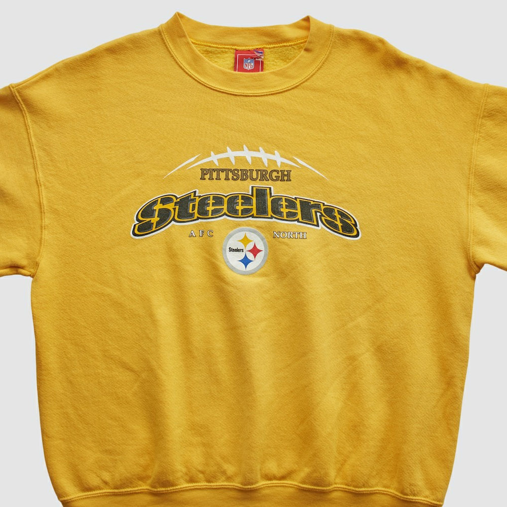 Pittsburgh Steelers NFL 2000s Pullover Sweatshirt - Yellow Pullover