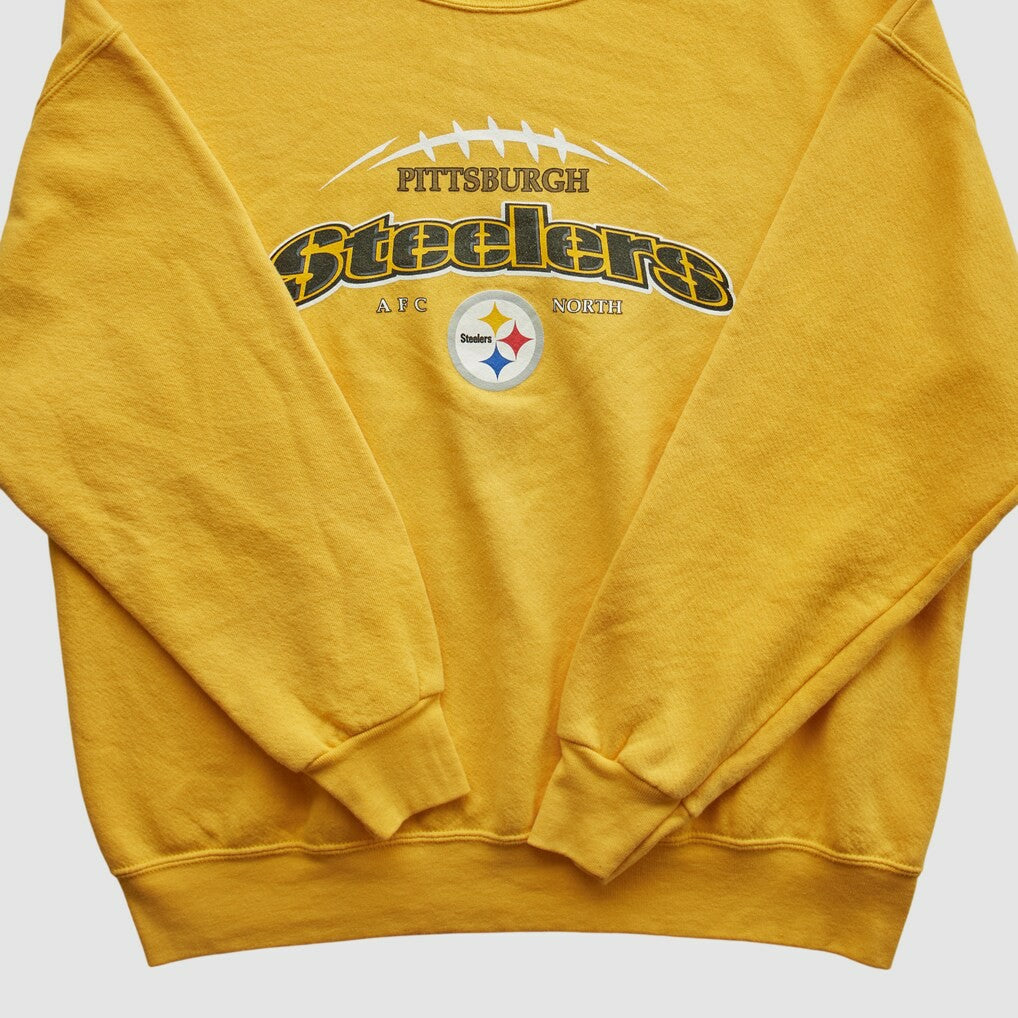 Pittsburgh Steelers NFL 2000s Pullover Sweatshirt - Yellow Pullover