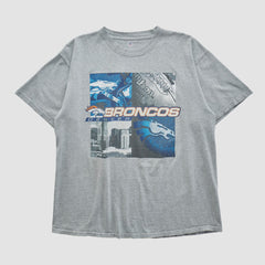 Denver Broncos NFL 2000s T-shirt - Heather Gray T-shirts