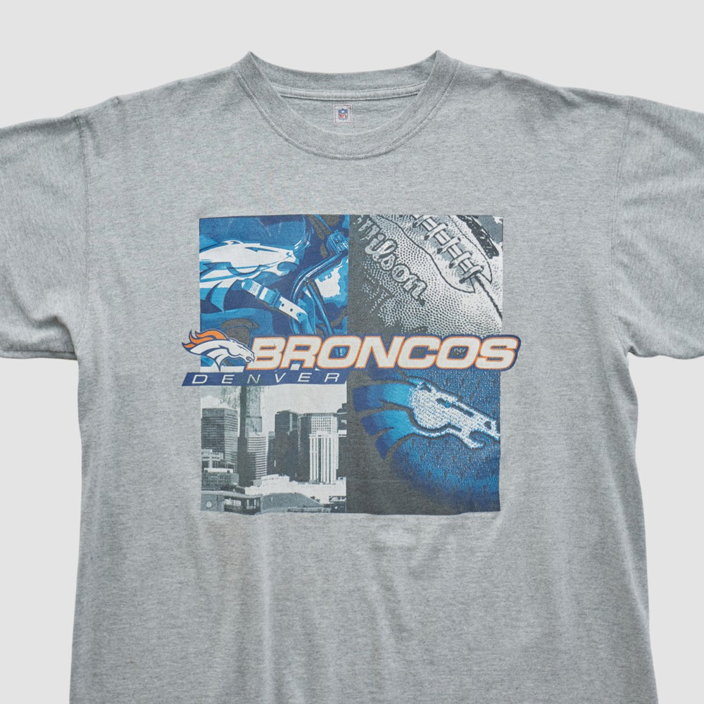 Denver Broncos NFL 2000s T-shirt - Heather Gray T-shirts