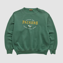 Green Bay Packers Nutmeg 90s Pullover Sweatshirt - Green Pullover