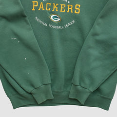 Green Bay Packers Nutmeg 90s Pullover Sweatshirt - Green Pullover