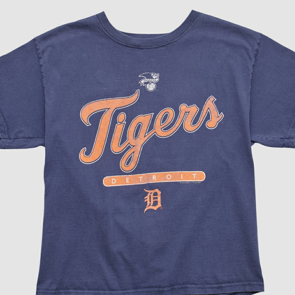 Detroit Tigers Delta 2000s T-shirt - Navy - XVintage T-shirts