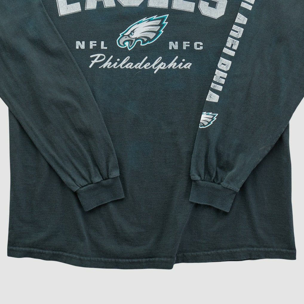 Philadelphia Eagles NFL 2000s Long Sleeve T-shirt - Charcoal T-shirts