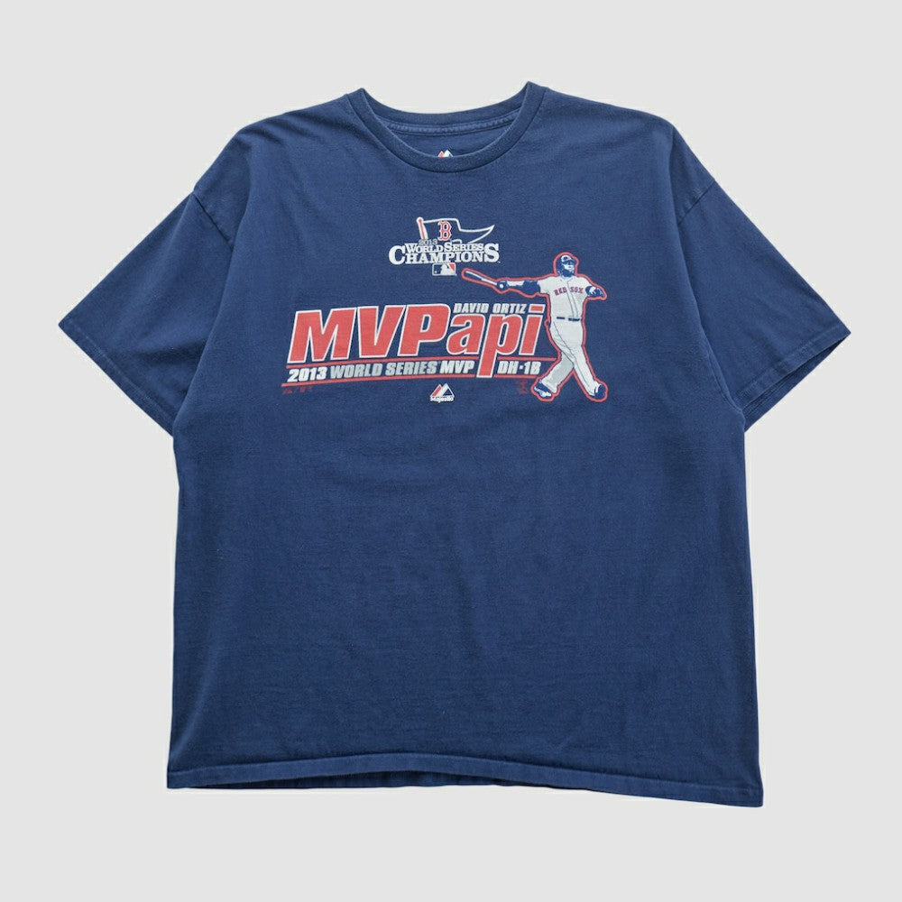 Boston Red Sox Majestic 2013 T-shirt - Navy - XVintage T-shirts
