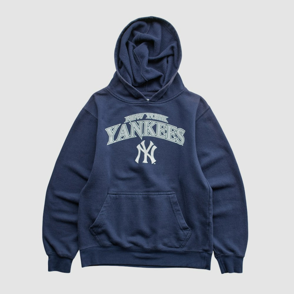 New York Yankees Stitches 2010s Hooded Pullover Sweatshirt - Navy - XXVintage Pullover