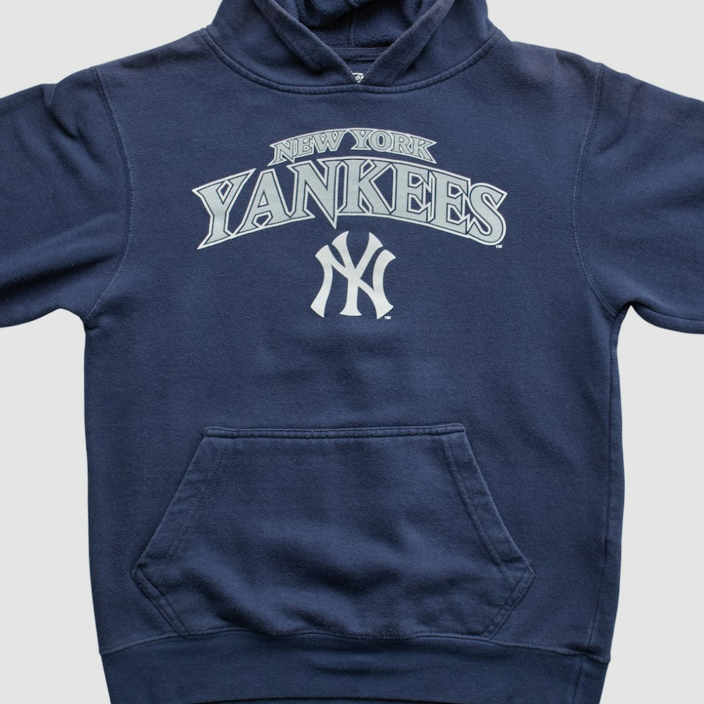 New York Yankees Stitches 2010s Hooded Pullover Sweatshirt - Navy - XXVintage Pullover