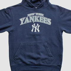 New York Yankees Stitches 2010s Hooded Pullover Sweatshirt - Navy - XXVintage Pullover