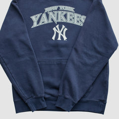 New York Yankees Stitches 2010s Hooded Pullover Sweatshirt - Navy - XXVintage Pullover