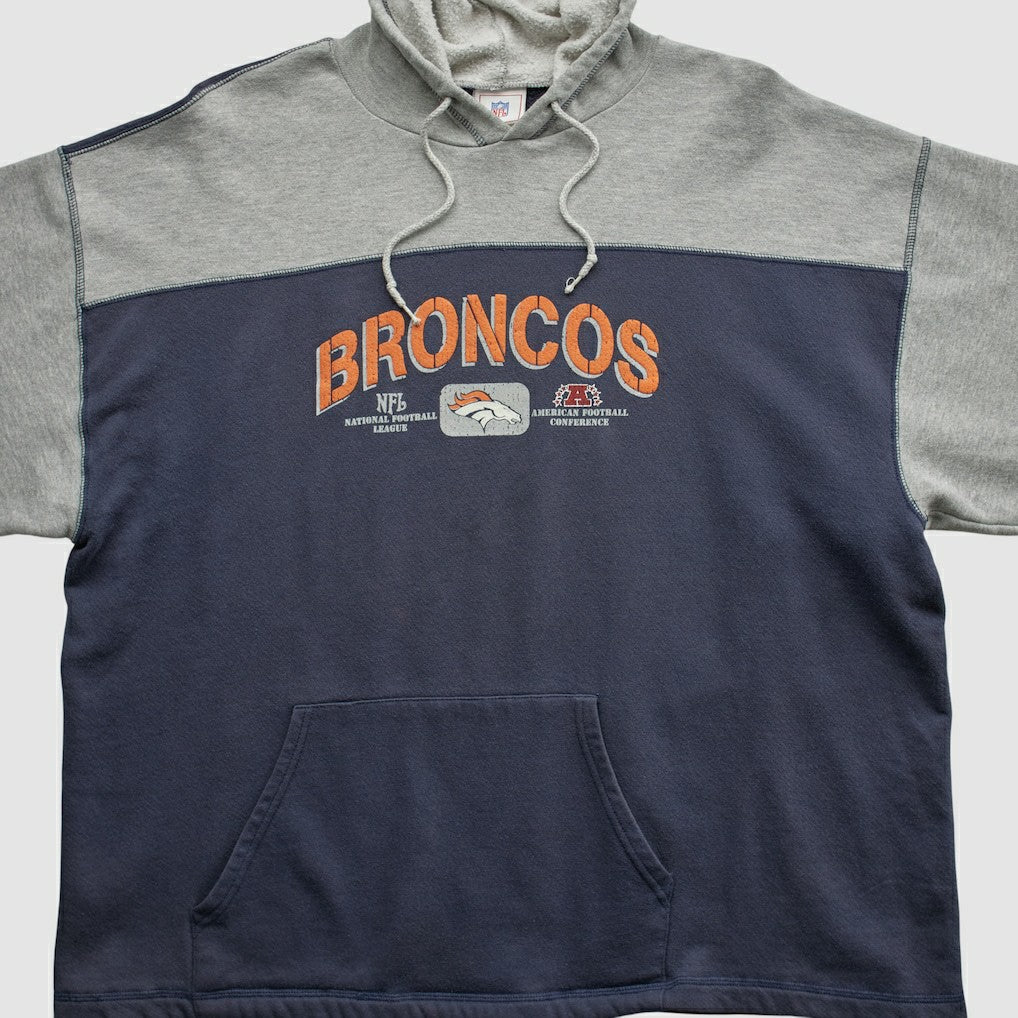 Denver Broncos NFL 2000s Hooded Pullover Sweatshirt - Heather Gray Pullover
