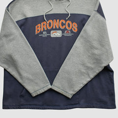 Denver Broncos NFL 2000s Hooded Pullover Sweatshirt - Heather Gray Pullover