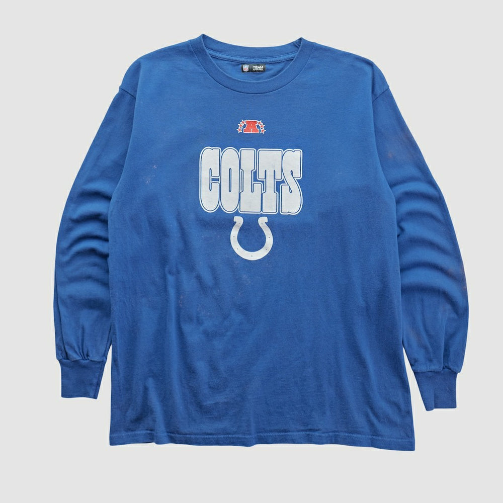 Indianapolis Colts NFL 2010s Long Sleeve T-shirt - Blue T-shirts