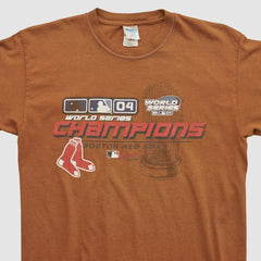 Boston Red Sox Gildan 2004 T-shirt - Clay - Vintage T-shirts