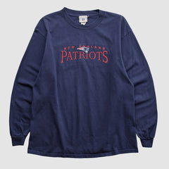 New England Patriots NFL 2000s Long Sleeve T-shirt - Navy T-shirts
