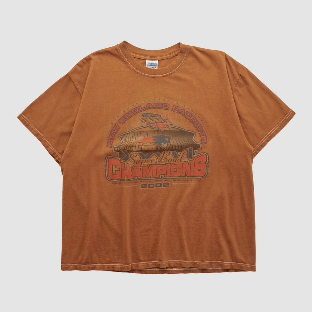 Super Bowl XXXVI Gildan 2002 T-shirt - Clay T-shirts