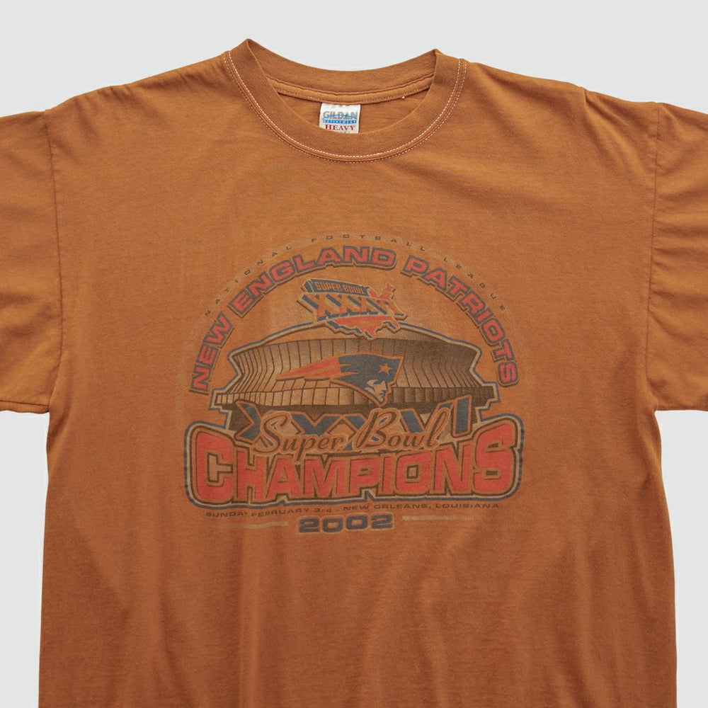 Super Bowl XXXVI Gildan 2002 T-shirt - Clay T-shirts