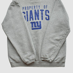 New York Giants Reebok 2000s Pullover Sweatshirt - Heather Gray Pullover