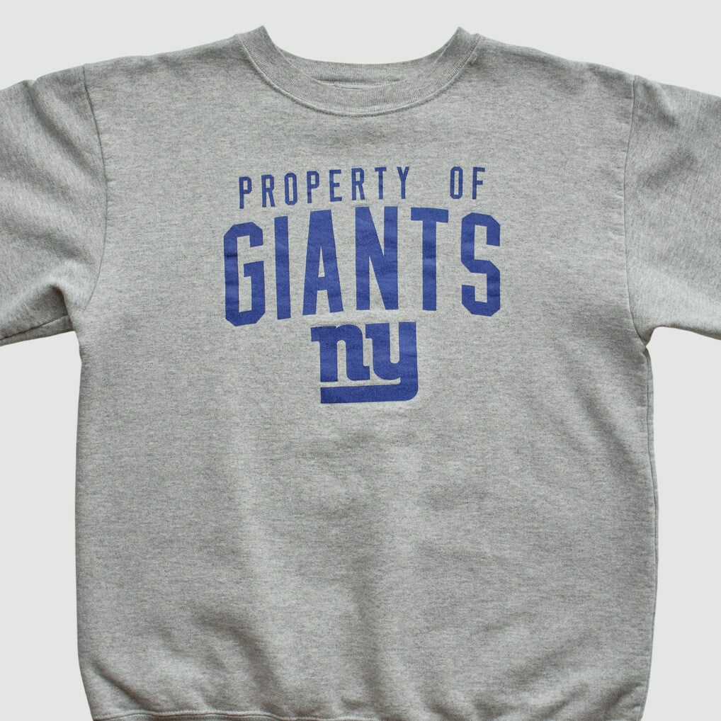 New York Giants Reebok 2000s Pullover Sweatshirt - Heather Gray Pullover