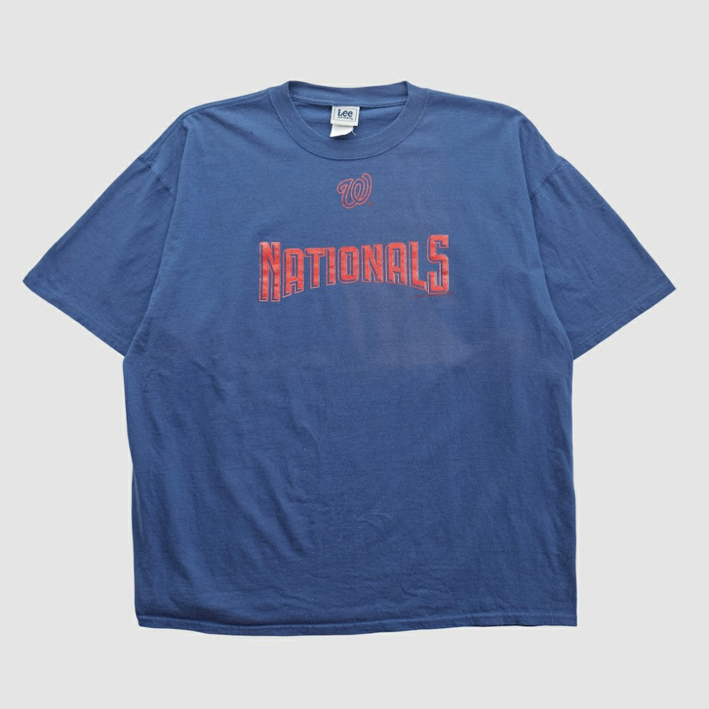 Washington Nationals Lee Apparel 2000s T-shirt - Navy - 3XVintage T-shirts