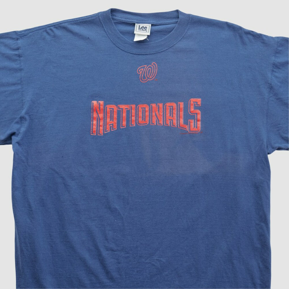 Washington Nationals Lee Apparel 2000s T-shirt - Navy - 3XVintage T-shirts