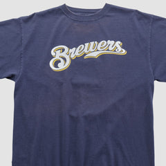 Milwaukee Brewers Majestic 2000s T-shirt - Navy - Vintage T-shirts