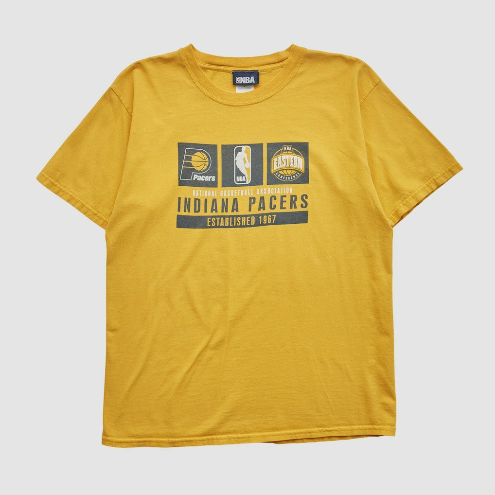 Indiana Pacers NBA 2000s T-shirt Yellow Vintage - Vintage