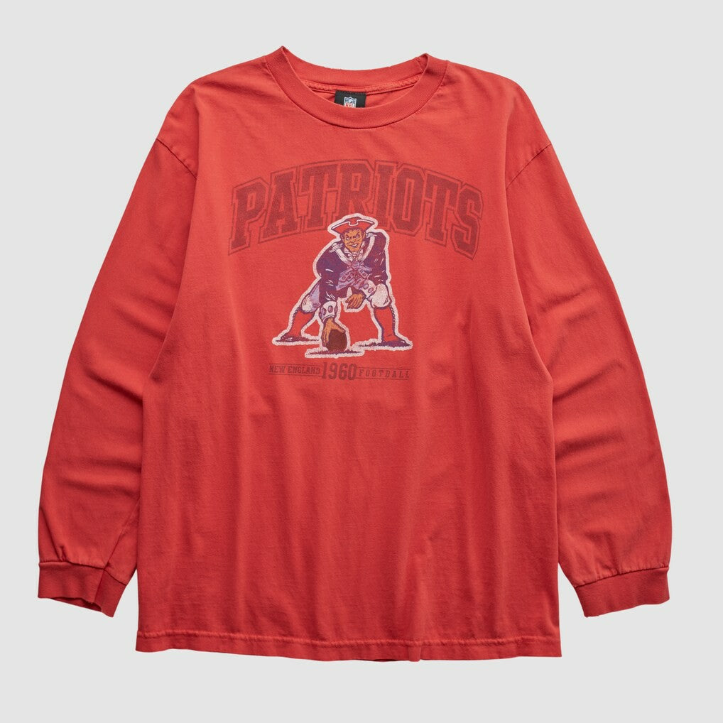 New England Patriots NFL 2010s Long Sleeve T-shirt - Red T-shirts