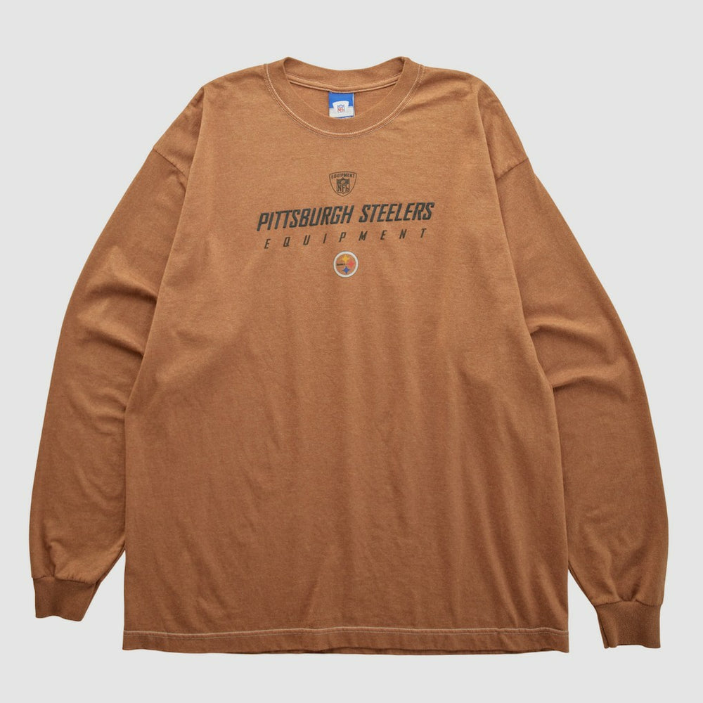 Pittsburgh Steelers Reebok 2000s Long Sleeve T-shirt - Clay T-shirts