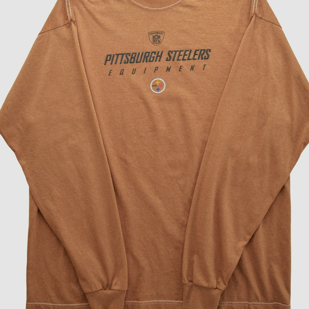 Pittsburgh Steelers Reebok 2000s Long Sleeve T-shirt - Clay T-shirts