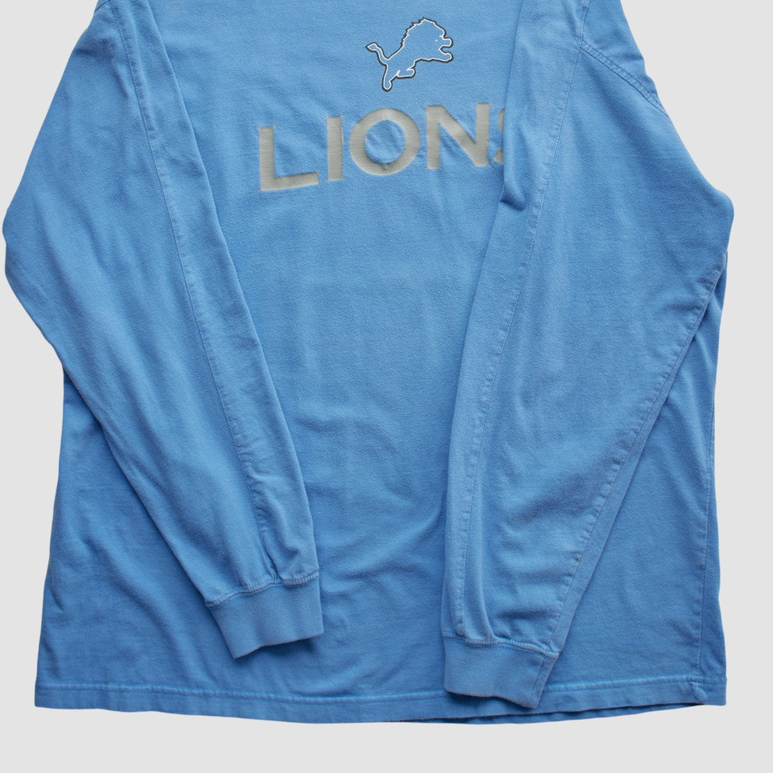 Detroit Lions NFL 2000s Long Sleeve T-shirt - Light Blue T-shirts