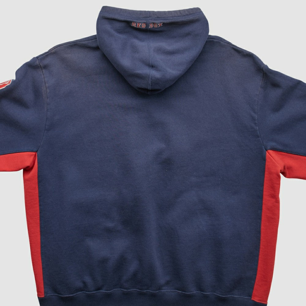 Boston Red Sox Majestic 2000s Hooded Pullover Sweatshirt - Navy - XVintage Pullover