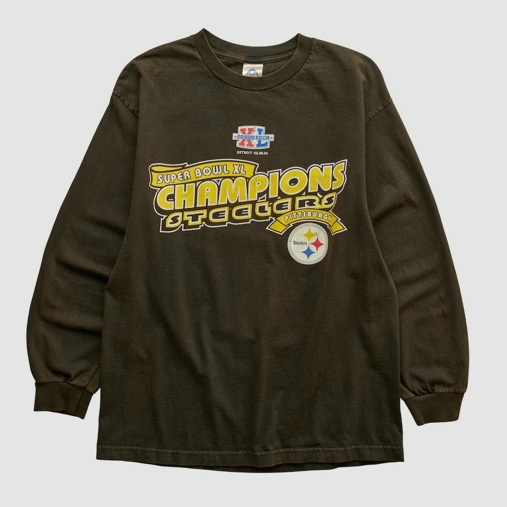 Pittsburgh Steelers Alstyle 2006 Long Sleeve T-shirt - Brown T-shirts