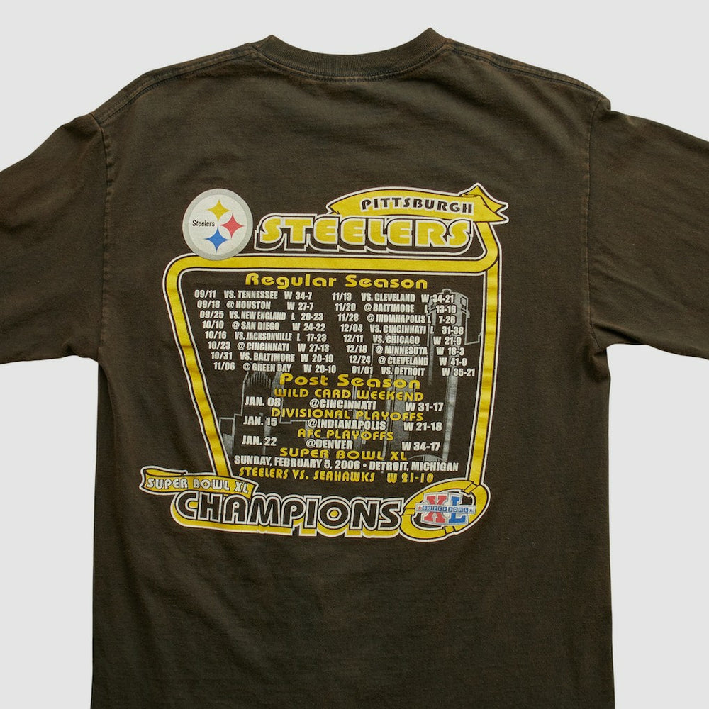 Pittsburgh Steelers Alstyle 2006 Long Sleeve T-shirt - Brown T-shirts