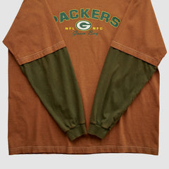 Green Bay Packers NFL 2000s Long Sleeve T-shirt - Clay T-shirts
