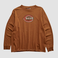 Cincinnati Reds Nike 2000s Long Sleeve T-shirt - Clay - Vintage T-shirts